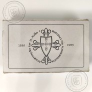 Prata Proof, Batalha de Aljubarrota 25 Escudos e 100 Escudos 1985, Estojo moedas PROOF do VI Cent. da Batalha de Aljubarrota