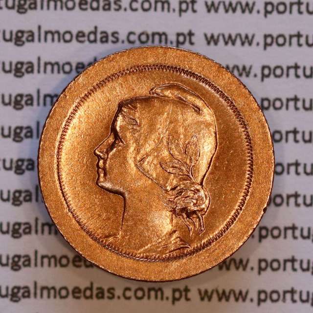 5 Centavos 1924 Bronze, cinco centavos 1924 ($05) Republica Portuguesa, (Bela), World Coins Portugal KM 572