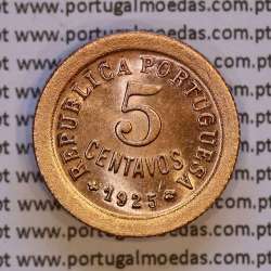 Portugal, 5 centavos 1925 bronze of Portuguese Republic, (XF/UNC), World Coins Portugal KM 572