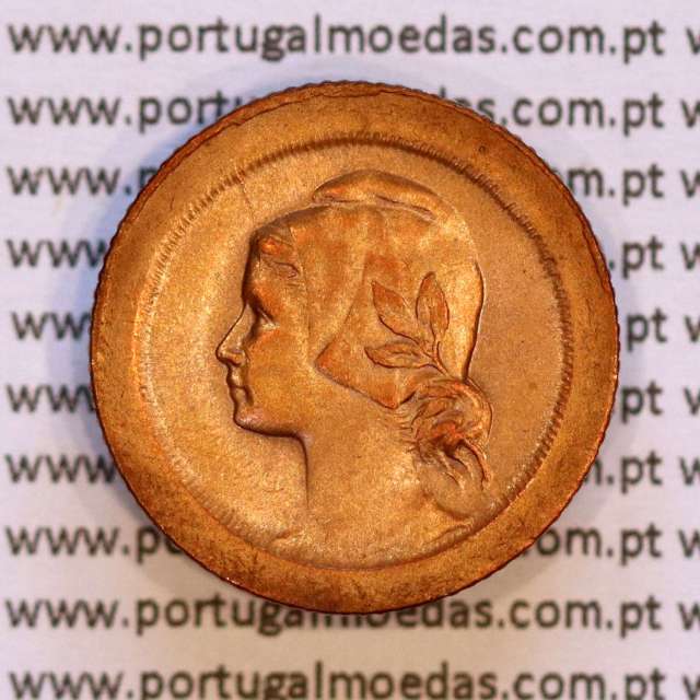 5 Centavos 1924 Bronze, cinco centavos 1924 ($05) Republica Portuguesa, (MBC+/Bela-), World Coins Portugal KM 572
