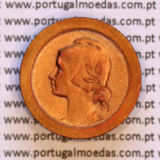 5 Centavos 1924 Bronze, cinco centavos 1924 ($05) Republica Portuguesa, (MBC+), World Coins Portugal KM 572