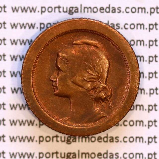 5 Centavos 1924 Bronze, cinco centavos 1924 ($05) Republica Portuguesa, (MBC+), World Coins Portugal KM 572