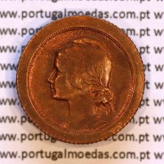 Portugal, 5 centavos 1924 bronze of Portuguese Republic, (VF+), World Coins Portugal KM 572