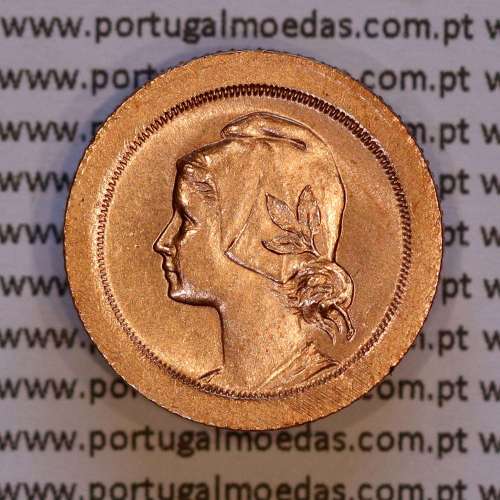 5 Centavos 1925 Bronze, $05 centavos 1925 da Republica Portuguesa, (Bela), World Coins Portugal KM 572