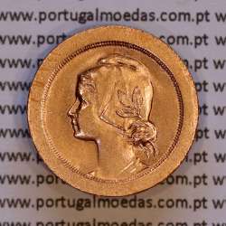 5 Centavos 1925 Bronze, $05 centavos 1925 da Republica Portuguesa, (Bela), World Coins Portugal KM 572
