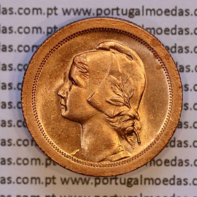 Portugal, 10 centavos 1940 Bronze, ten centavos 1940 bronze Portuguese Republic, (UNC), World Coins Portugal KM 573