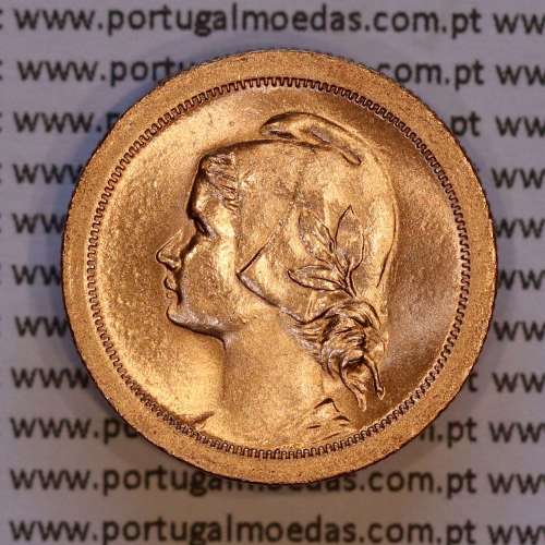 Portugal, 10 centavos 1940 Bronze, ten centavos 1940 bronze Portuguese Republic, (UNC), World Coins Portugal KM 573