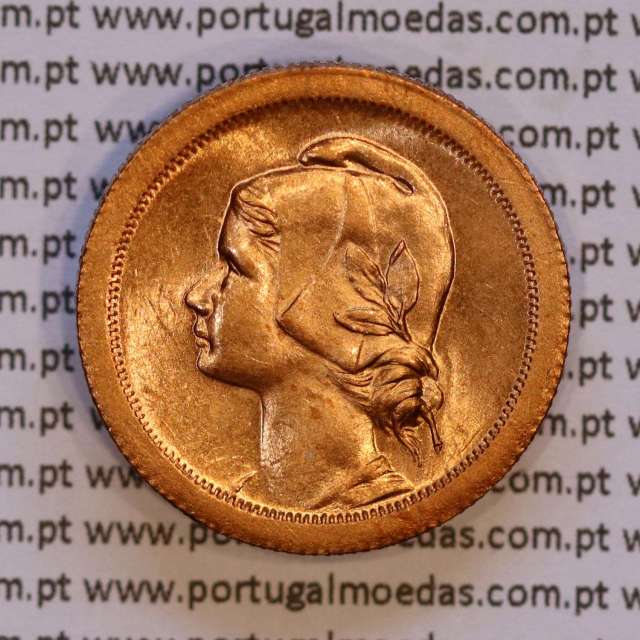 10 centavos 1925 Bronze, $10 centavos bronze 1925 da Republica Portuguesa, (Soberba), World Coins krause Portugal KM 573