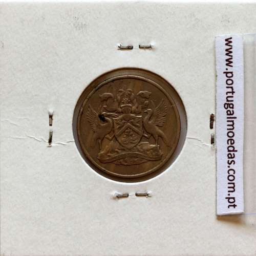 Trinidad and Tobago, 25 Cents 1966 Copper-nickel , (VF), World Coins Trinidad and Tobago KM 4