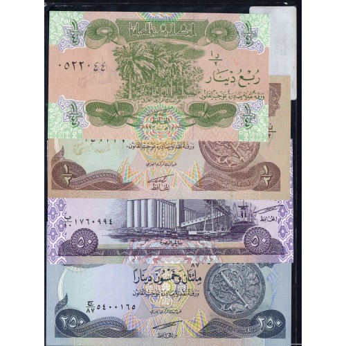 Iraq - Lot of 4 Different Banknotes - Series 1993-2012 (Uncirculated)