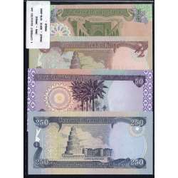 Iraque - Lote de 4 Notas Diferentes-Serie 1993-2012 (Não Circuladas) Iraque - Lote de 4 Notas Diferentes-Serie 1993-2012 (Não Circuladas)