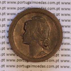 Portugal, 20 Centavos 1924 Bronze, Twenty Centavos 1924 ($20) Portuguese Republic, (VF+/XF), World Coins Portugal KM 574