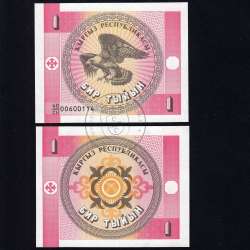 Kyrgyzstan - 1 Tyiyn Banknote 1993 (Uncirculated) - Pick 1