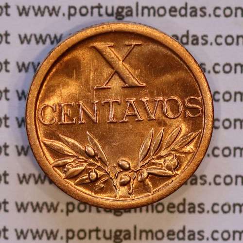 X centavos 1959 Bronze, 10 centavos 1959 Bronze  República Portuguesa, (Soberba) - World Coins Portugal  KM 583