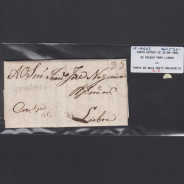 Carta Pré-Filatélica de Águeda para Lisboa datada de 22-05-1830