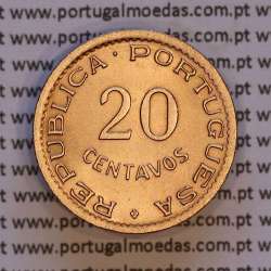 Angola 20 Centavos 1948 Bronze, "$20" vinte centavos 1948 Angola, (Soberba), Ex-Colónia Portuguesa, World Coins Angola KM 71 Angola 20 Centavos 1948 Bronze, "$20" vinte centavos 1948 Angola, (Soberba), Ex-Colónia Portuguesa, World Coins Angola KM 71