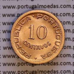 Angola, 10 Centavos 1948 Bronze, "$10" dez centavos 1948, (Soberba), Ex-Colónia Portuguesa, World Coins Angola KM 70 Angola, 10 Centavos 1948 Bronze, "$10" dez centavos 1948, (Soberba), Ex-Colónia Portuguesa, World Coins Angola KM 70