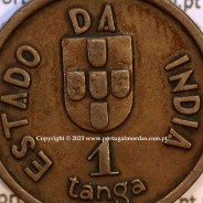 Índia, 1 Tanga 1934 Bronze, Estado da India Portuguesa, (MBC+/Bela-), World Coins India Portuguese KM 19