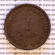 1 Tanga 1947 bronze Estado da India Portuguesa, Ex-Colónia, (MBC+), World Coins India Portuguese KM 24
