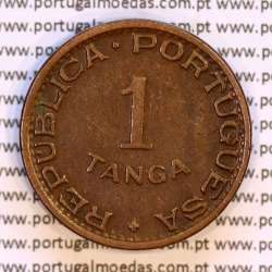 India 1 Tanga 1947 Bronze, Tanga 1947 of India Portuguese, (VF), World Coins India Portuguese KM 24