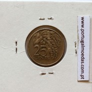 Trinidad and Tobago, 25 Cents 1979 Copper-nickel , (VF), World Coins Trinidad and Tobago KM 32
