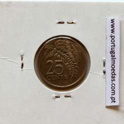 Trinidad and Tobago, 25 Cents 1983 Copper-nickel , (XF), World Coins Trinidad and Tobago KM 32
