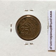 Trinidad and Tobago, 25 Cents 1983 Copper-nickel , (VF), World Coins Trinidad and Tobago KM 32
