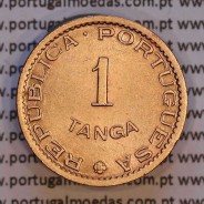 1 Tanga 1952 Bronze Estado da Índia Portuguesa, Ex-Colónia, (Bela/Soberba), World Coins India Portuguese KM 28