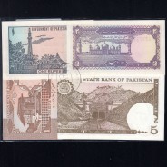 Paquistão - Lote de 7 Notas Diferentes - Serie 1975-2008 (Não Circuladas)