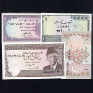 Pakistan - Lot of 7 Different Banknotes - Serie 1975-2008 (Uncirculated)