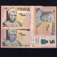 Nigéria - Lote de 6 Notas Diferentes - Serie 2002-2015 (Não Circuladas)