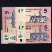 Nigeria - Lot of 6 Different Banknotes - Series 2002-2015 (Uncirculated)