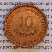 India Portuguese Colony 10 centavos 1959 bronze, $10 centavos 1959 Índia, (AU/UNC), World Coins India Portuguese KM 30