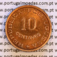 Índia 10 centavos 1958 bronze Estado da India Portuguesa, $10 centavos 1958 Índia, (Bela), World Coins India Portuguese KM 30