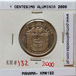Panama, 1 Centesimo 2000 Aluminium, Um Centésimo 2000, (UNC), World Coins Panama KM 132