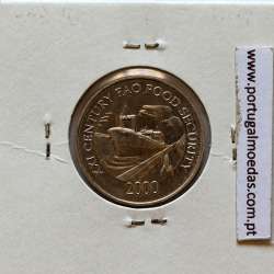 Panama, 1 Centesimo 2000 Aluminium, Um Centésimo 2000, (UNC), World Coins Panama KM 132