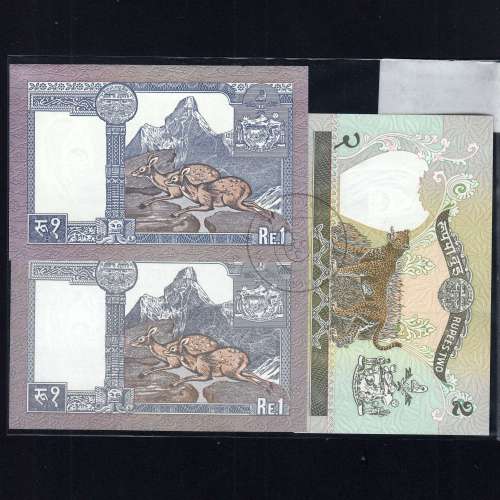 Nepal - Lote de 8 Notas Diferentes - Serie 1974-2015 (Não Circuladas)
