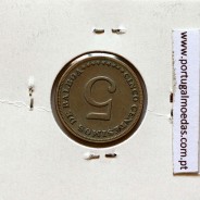 Panamá, 5 Centesimos 1973 Cupro-níquel, Cinco Centésimos 1973, (MBC), World Coins Panama KM 23.2