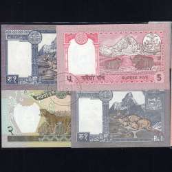 Nepal - Lot of 7 Different Banknotes - Series 1974-2015 (Uncirculated)