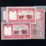 Nepal - Lote de 5 Notas Diferentes - Serie 1981-2012 (Não Circuladas)