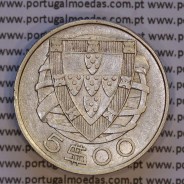 5 escudos 1937 Prata, 5$00 Escudos 1937 prata Republica Portuguesa, (MBC), World Coins Portugal KM 581