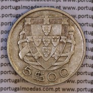 5 escudos 1937 Prata, 5$00 Escudos 1937 prata Republica Portuguesa, (MBC), World Coins Portugal KM 581