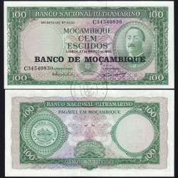 Mozambique - 100 Escudos 1976 (Uncirculated) - Pick 117