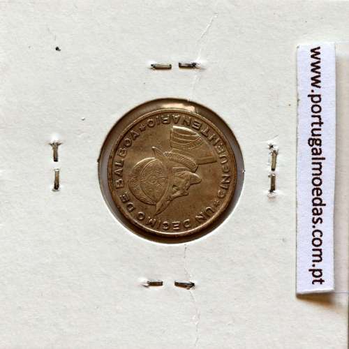 Panama, 1/10 Balboa 1953 Silver, Decimo de Balboa 1953, (VF), World Coins Panama KM 18