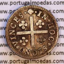 Portugal, silver coin Half Tostão of D. José I (1750-1777) Diadem 2 points, 50 Réis Silver JOSEPHUS, WorldCoins Portugal KM236.1