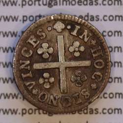 Portugal, silver coin Half Tostão of D. José I (1750-1777) Diadem 2 points, 50 Réis Silver JOSEPHUS, WorldCoins Portugal KM236.1