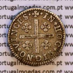 Meio Tostão Prata D. José I (1750 -1777), 50 Réis Prata JOSEPHUS, Diadema losangos, World Coins Portugal KM 236.1