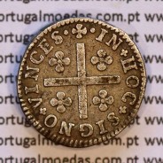 Meio Tostão Prata D. José I (1750 -1777), 50 Réis Prata JOSEPHUS, Diadema losangos, World Coins Portugal KM 236.1
