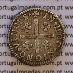 Portugal, silver coin Half Tostão of D. José I (1750-1777) Diamonds Diadem, 50 Réis Silver JOSEPHUS, WorldCoins Portugal KM236.1