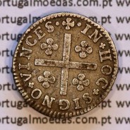 Meio Tostão Prata D. José I (1750 -1777), 50 Réis Prata JOSEPHUS, Diadema losangos, World Coins Portugal KM 236.1